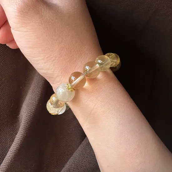 Customized Yellow Crystal Bracelet