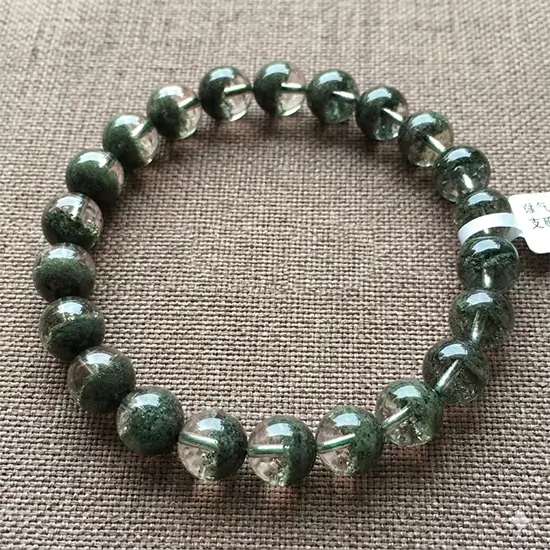 Premium Green Phantom Quartz Bracelet (Garden Quartz) 10.5mm
